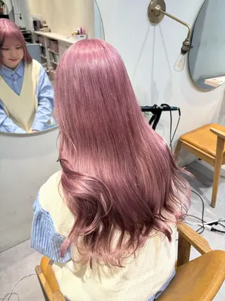 ロング カラー roka所属・ayaka♡ 柔らかカラーのヘアスタイル