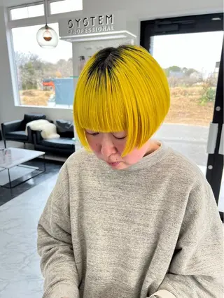 カラー marin /カットモデルのヘアスタイル