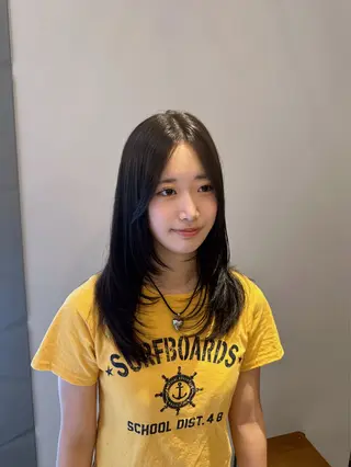 セミロング 透明感カラー/レイ ヤーカット/KaHoのヘアスタイル