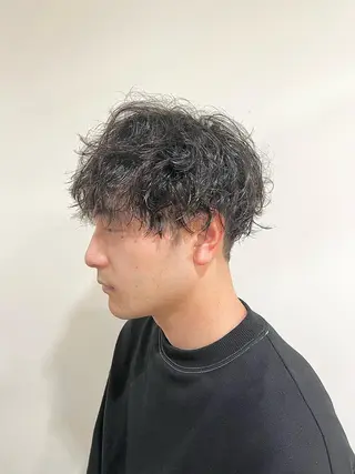 ショート パーマ メンズ 竹内 康浩のヘアスタイル
