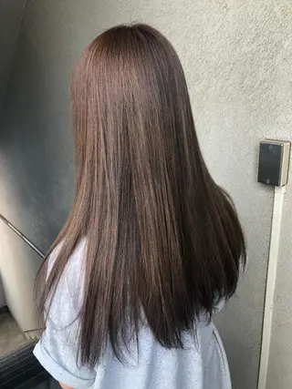 ロング カラー 奥野 紗弓のヘアスタイル