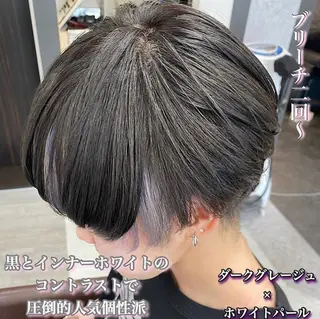 ショート カラー jill by gisel＿奥家のヘアスタイル