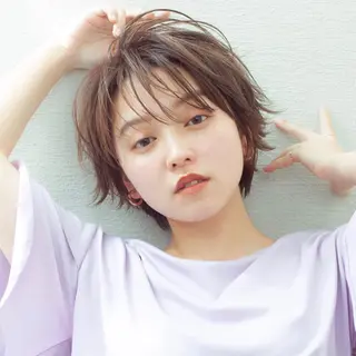 ショート カラー パーマ ヘアアレンジ キッズ ネイル マツエク・マツパ ショートの神✨AFL OAT 井上康平のヘアスタイル