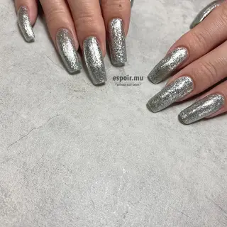 ロング ネイル espoir. muのネイルデザイン