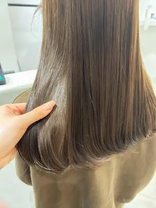 セミロング ながい りなのヘアスタイル