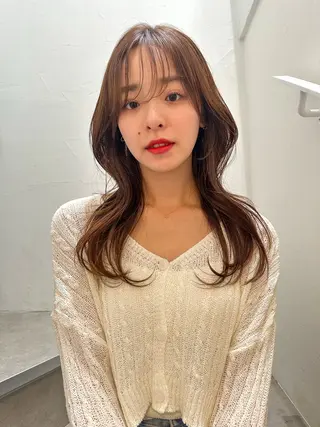 ロング レイヤーカット/艶カ ラー/chihiroのヘアスタイル