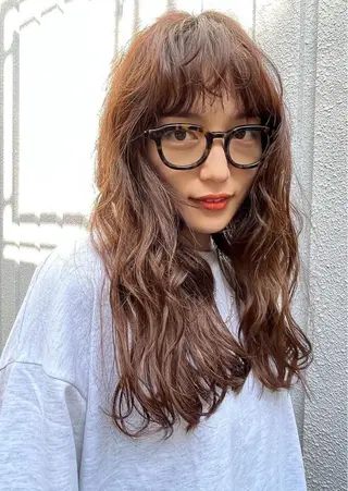 ミディアム コスメパーマ 佐藤　諒のヘアスタイル