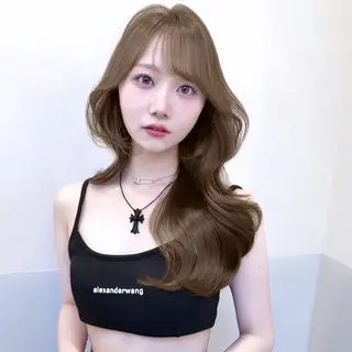 ロング カラー IVE所属・ブリーチなし🤍 渋谷／原島杏奈のヘアスタイル