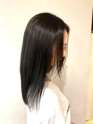 ロング 髪質改善 髪質改善カラーのヘアスタイル