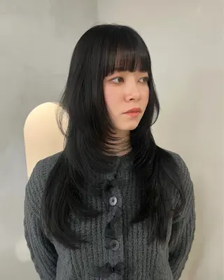 ロング カラー 💖韓国風💖 レイヤー/LISAのヘアスタイル