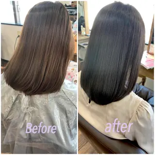 ミディアム レイヤーカット、 大人可愛い　中村美羅のヘアスタイル