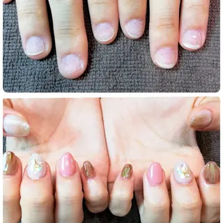ネイル 深爪矯正/爪育成ケア manie nailのネイルデザイン