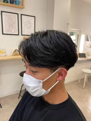 パーマ メンズ CARE SHINSAIBASHI所属・縮毛・酸性ストレート 特化のヘアスタイル