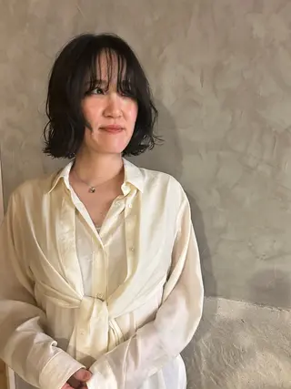 ミディアム パーマ さの あやねのヘアスタイル