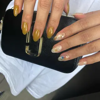 ロング カラー ヘアアレンジ キッズ ネイル マツエク・マツパ 福田 加奈のネイルデザイン