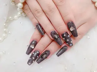 ネイル ネイルサロンAiri 長さ出し·シンプルのネイルデザイン