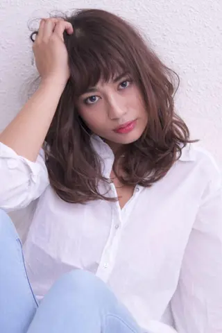 ミディアム TOWA 野村　コウダイのヘアスタイル