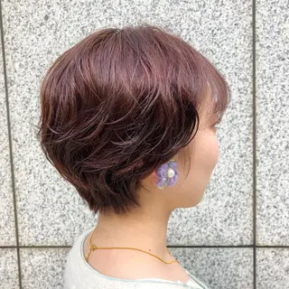 ショート カラー パーマ 尾籠 美幸 （オゴモリ ミユキ）のヘアスタイル