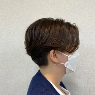 ショート パーマ 松本平太郎美容室大宮店所属・もりたみかこ 美容師お休み中のヘアスタイル
