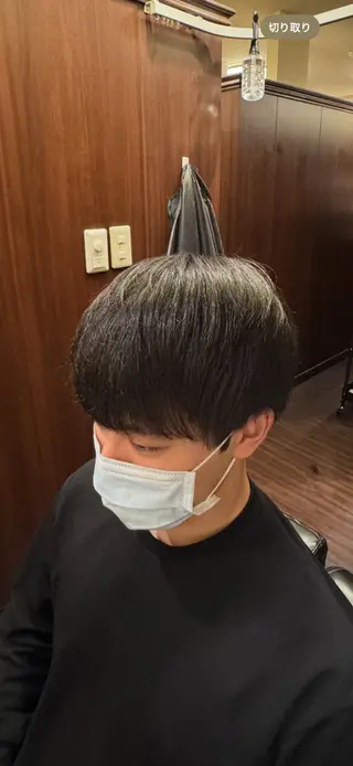 ミディアム メンズ HIRO GINZA barber shop 横浜店所属・ヒロ銀座　無料 フェード　細内のヘアスタイル