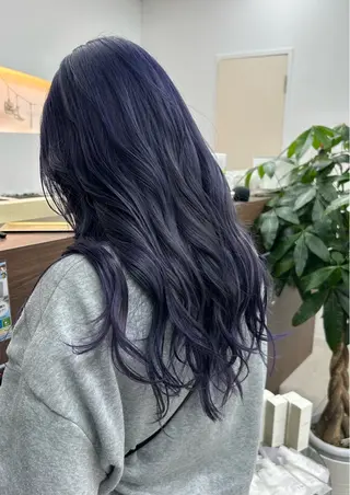 ロング ダブルカラー/韓国 ヘア/さわのあかねのヘアスタイル