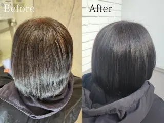 カラー 津波古 杏純のヘアスタイル