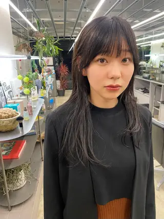 ミディアム カラー 似合わせカット レイヤー/ボブのヘアスタイル