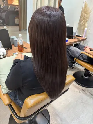 ロング カラー トゥサリ/ 海外ヘア/レイヤーのヘアスタイル