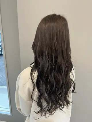 ロング カラー 髪質改善/韓国風 /岡崎/松尾優依のヘアスタイル