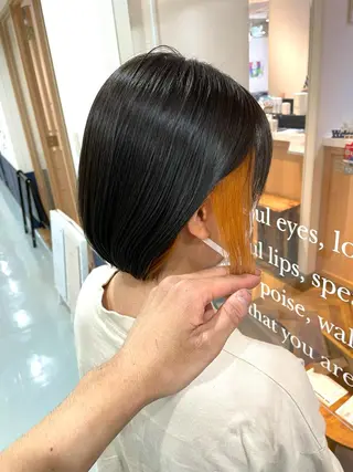 ショート カラー eins.hair所属・過去一の柔髪ヘア 🌿einshairのヘアスタイル