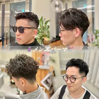 ショート パーマ メンズ 髪質改善/縮毛矯正 艶髪🔥高杉のヘアスタイル