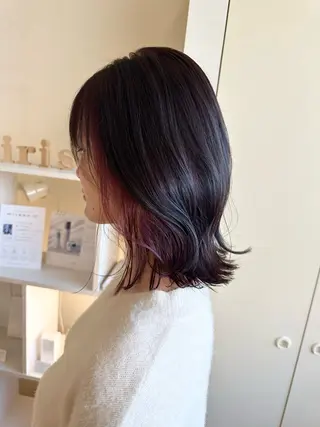ミディアム カラー ヘアアレンジ ueki ayaneのヘアスタイル
