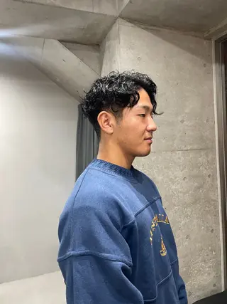 ショート カラー パーマ メンズ 表参道/髪質改善・ 透明感 colorのヘアスタイル