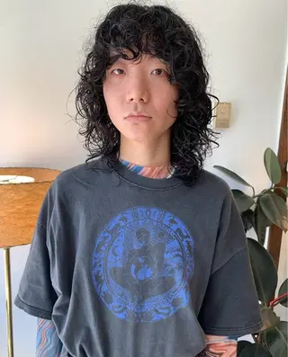 ミディアム パーマ メンズ 小林 真也の眉毛・アイブロウイメージ