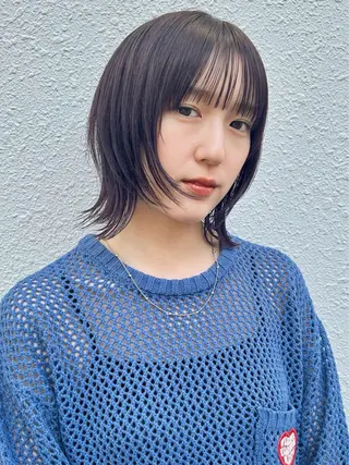 ミディアム カラー t.所属・藤江 健人のヘアスタイル
