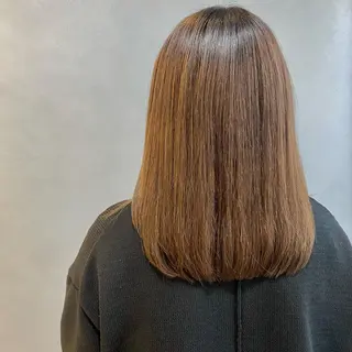 セミロング カラー パーマ 🪐SOURCE 塚口　シマブクロ🪐のヘアスタイル