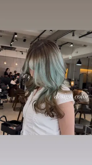 ロング カラー 💜ハイトーン💛 マジカルかいちゃんのヘアスタイル