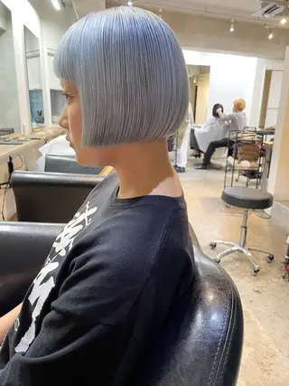 ショート カラー ヘアアレンジ 丸山渉/パーマ エフェクトブリーチのヘアスタイル