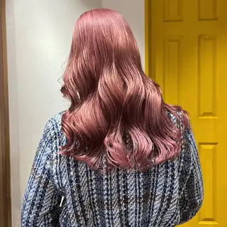 セミロング カラー 艶カラー/韓国顔周り 🎀mamiのヘアスタイル