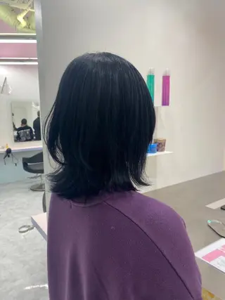 ミディアム カラー パーマ ヘアアレンジ メンズ 🤍透明感カラー🤍 ブリーチ🤍AINEのヘアスタイル