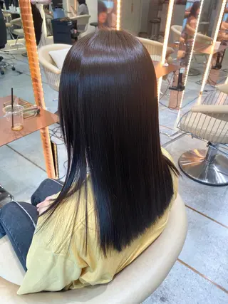 ロング 美髪縮毛矯正🤍 髪質改善/Shinaのヘアスタイル