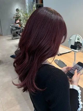 セミロング カラー COTAN所属・yui /ブリーチなしカラーのヘアスタイル