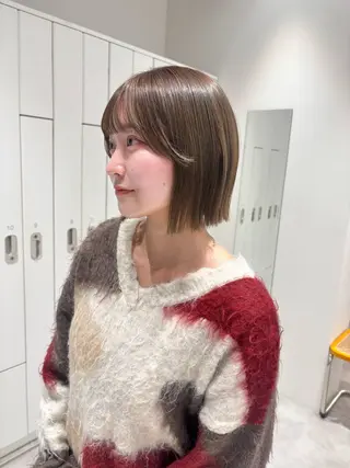 ショート ばんちなつ / ボブ/透明感カラーのヘアスタイル