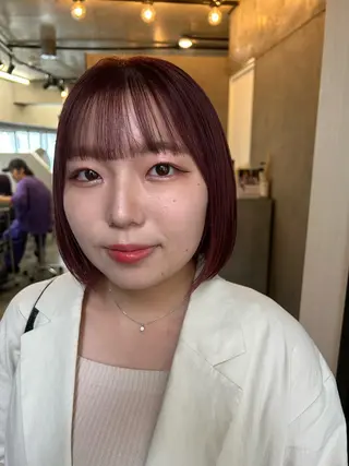 ミディアム カラー Haru/THREE …by velvetのヘアスタイル