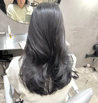 ロング コトネ🫧 韓国風レイヤーカットのヘアスタイル