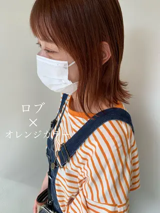 ミディアム 似合わせレイヤー カット/KANNAのヘアスタイル