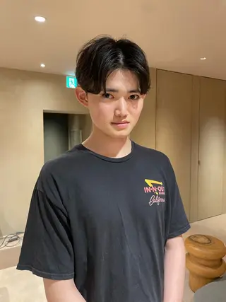 ショート パーマ メンズ men's美容師✂︎ ROW徳田浩二のヘアスタイル