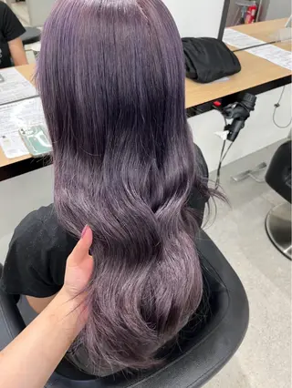 ロング miku/ラベンダー 透明感カラー🪻❤︎のヘアスタイル