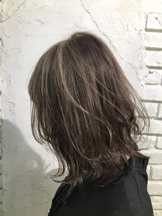 セミロング カラー レイヤーカット🪽 MARINA🦩のヘアスタイル