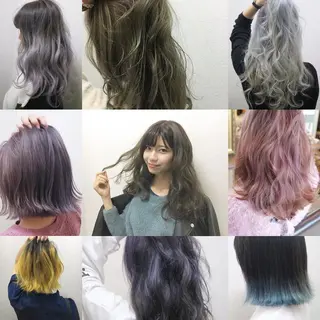 ミディアム カラー JILBLAN京都 ショート/ハイライトのヘアスタイル